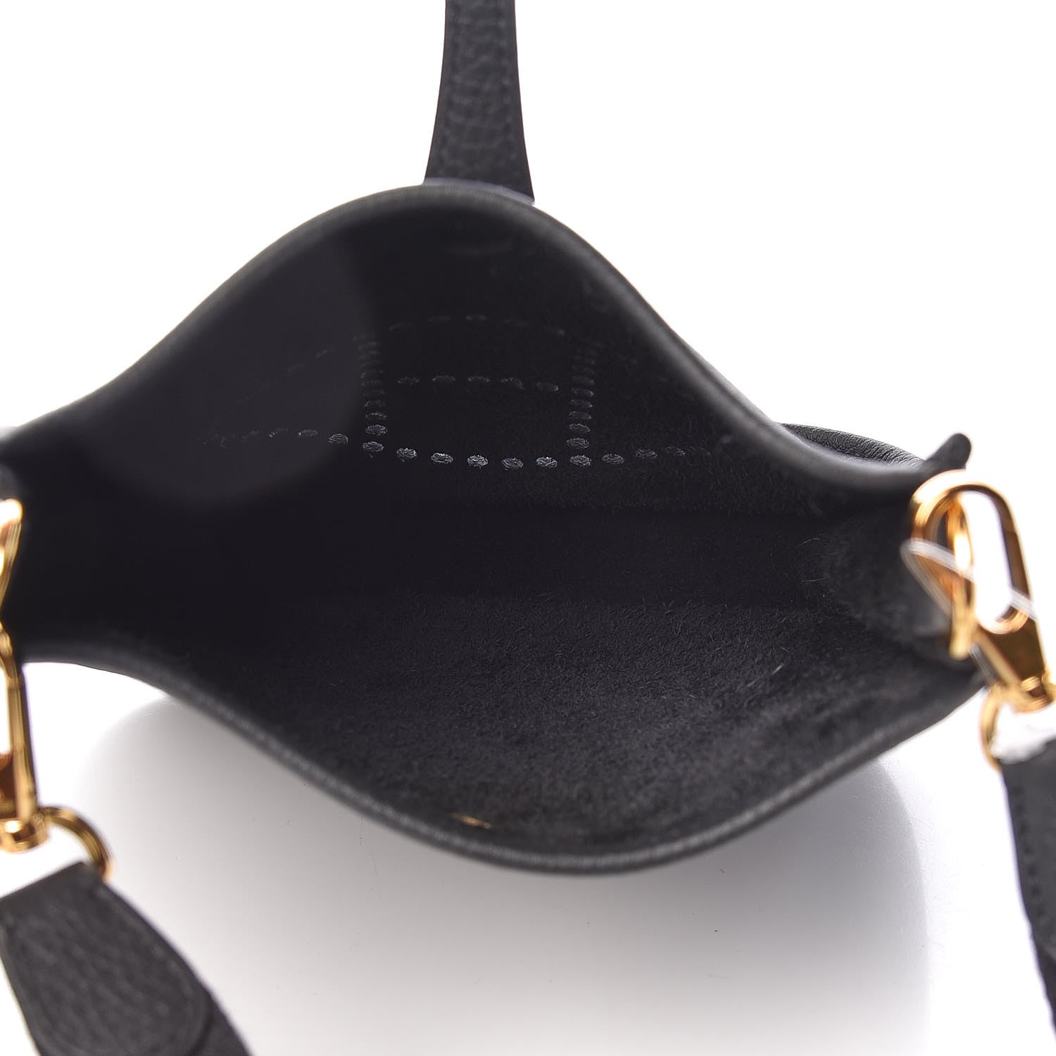 Hermes Taurillon Clemence Evelyne TPM Black 5 of 11