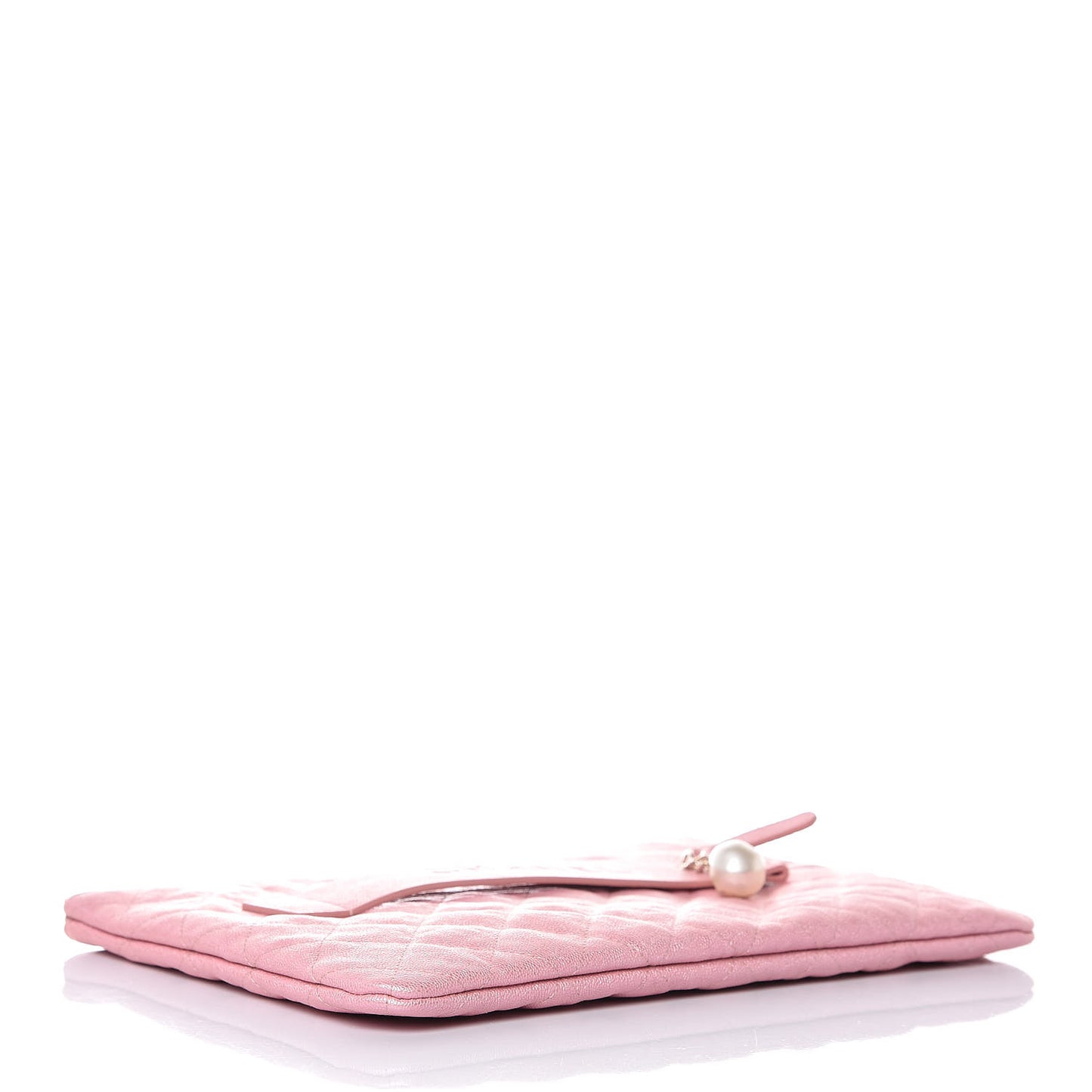 Iridescent Caviar Medium Night by the C Pouch Clutch Rose Pink