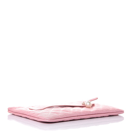Chanel Iridescent Caviar Medium Night by the C Pouch Clutch Rose Pink 4 of 8