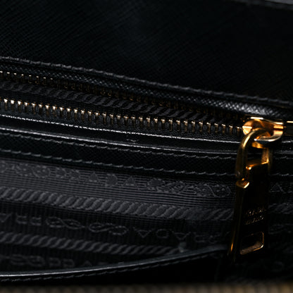 Prada Saffiano Large Galleria Double Zip Tote Black 14 of 27