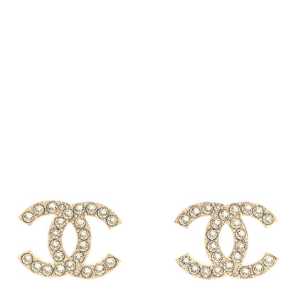 Chanel Crystal CC Earrings Silver 1 of 5