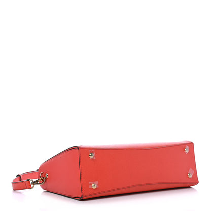 MCM Saffiano Nuovo Tote Hot Coral 3 of 6