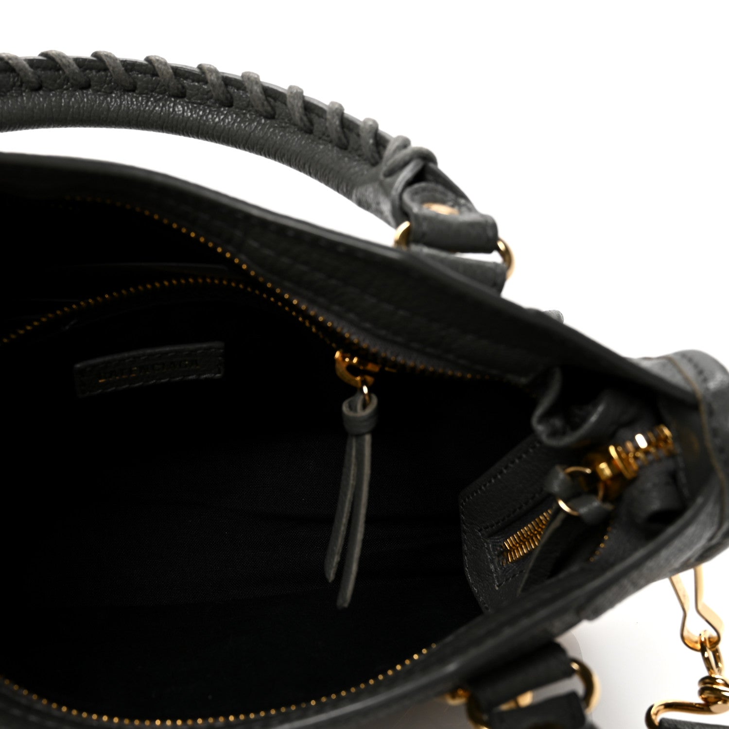 Balenciaga Chevre Gold Metallic Edge Hardware Mini City Gris Acier 10 of 19