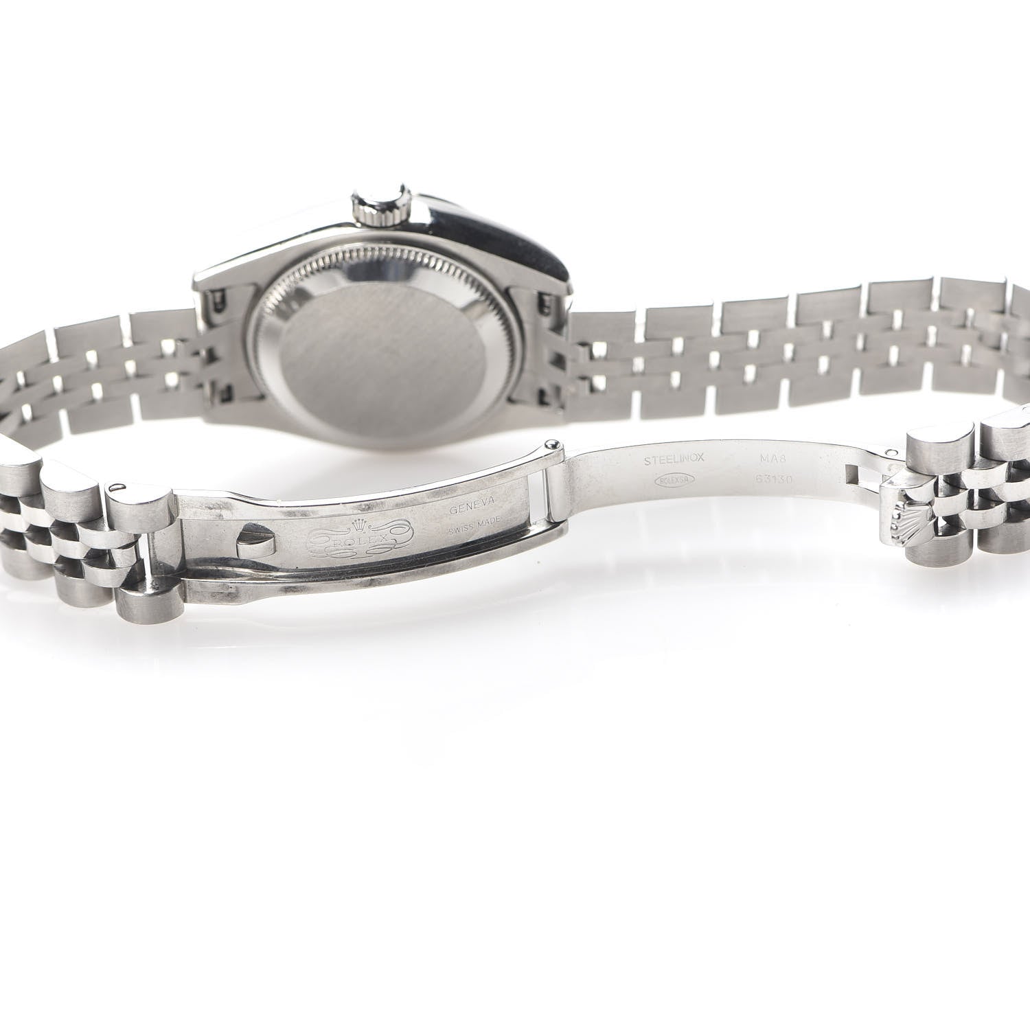 Rolex Stainless Steel 18K White Gold 26mm Oyster Perpetual Datejust Watch Blue Roman 179174 6 of 6