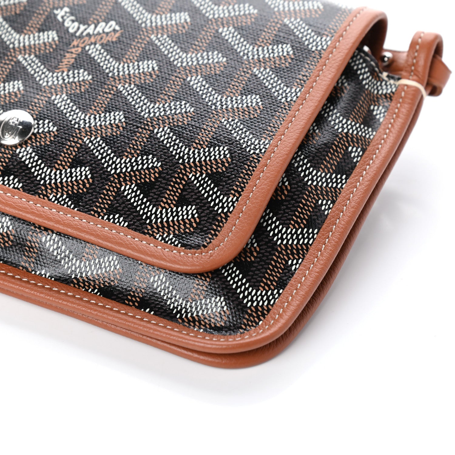 Goyard Goyardine Plumet Wallet Clutch Black Gold 10 of 10