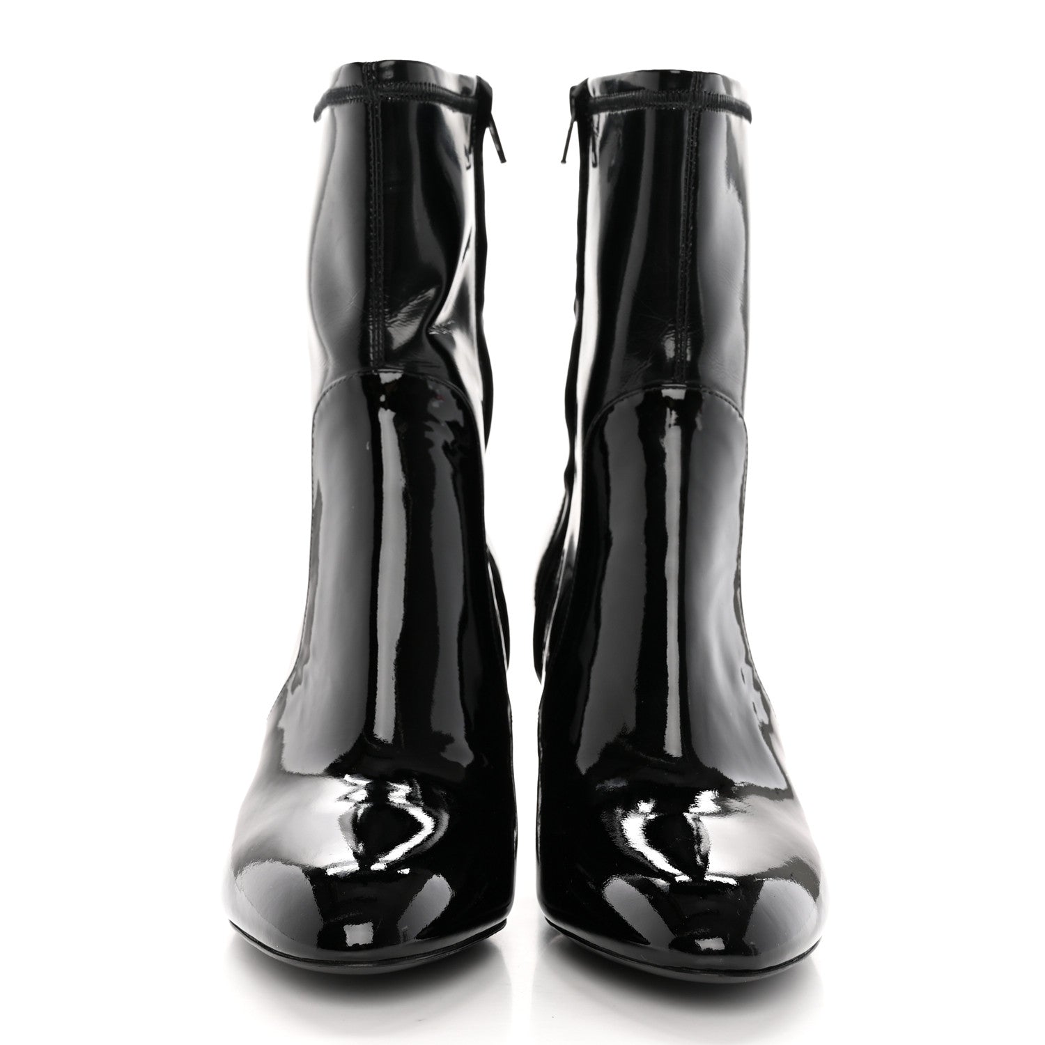 Louis Vuitton Patent Silhouette Ankle Boots 35 Black 2 of 12