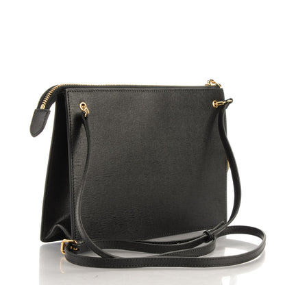 Fendi Vitello Elite Studded Monster Crossbody Bag Black 3 of 7