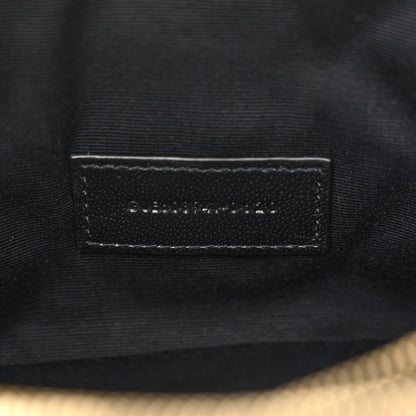 Saint Laurent Grained Lambskin Quilted Mini Becky Double Zip Bag Dark Green 8 of 11
