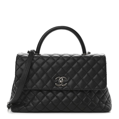 Chanel Caviar Quilted Medium Coco Handle Flap Black 1 of 9
