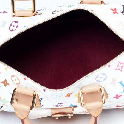 Louis Vuitton Monogram Multicolor Speedy 30 White 8 of 9