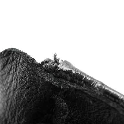 Chanel Shiny Calfskin Patent Quilted Chain Lace Up Combat Boots 36 Black 11 of 12