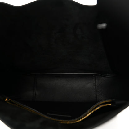 Saint Laurent Supple Calfskin Large Le 5 A 7 Soft Hobo Black 5 of 9
