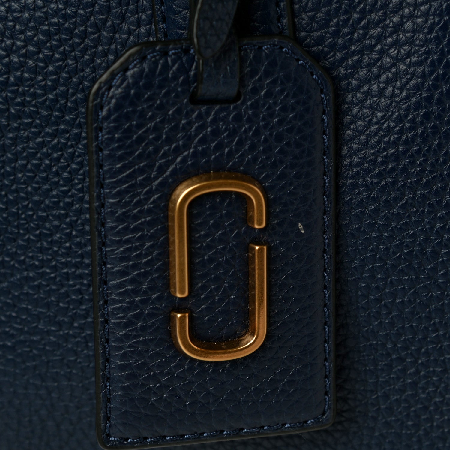 Marc Jacobs Pebbled Calfskin Gotham Bauletto Satchel Blue 11 of 12
