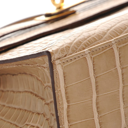 Hermes Matte Alligator Kelly Pochette Poussiere 8 of 23