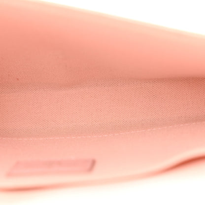 Louis Vuitton Damier Azur Pochette Felicie Chain Wallet Rose Ballerine 6 of 13