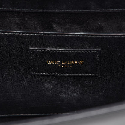 Saint Laurent Patent Classic Monogram Cassandre Clutch Black 6 of 14