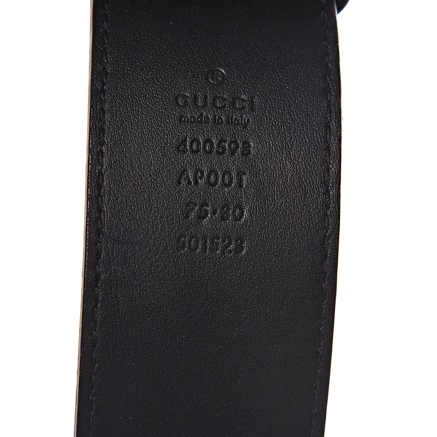 Gucci Calfskin Double G 40mm Belt 75 30 Black 4 of 7