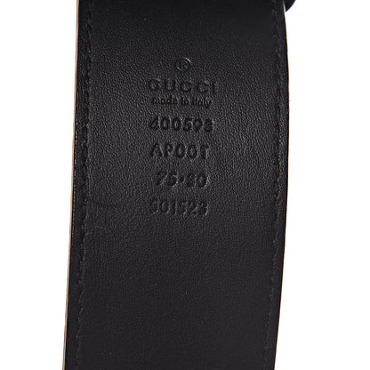 Gucci Calfskin Double G 40mm Belt 75 30 Black 4 of 7