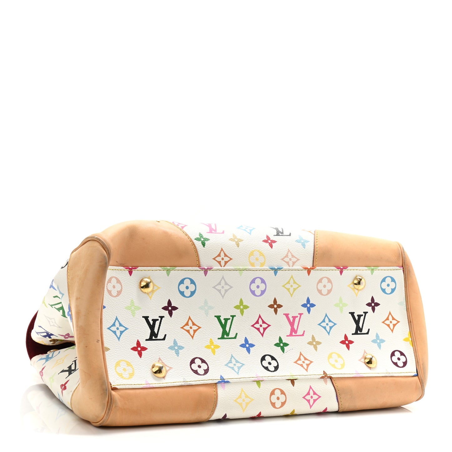 Monogram Multicolor Beverly GM White