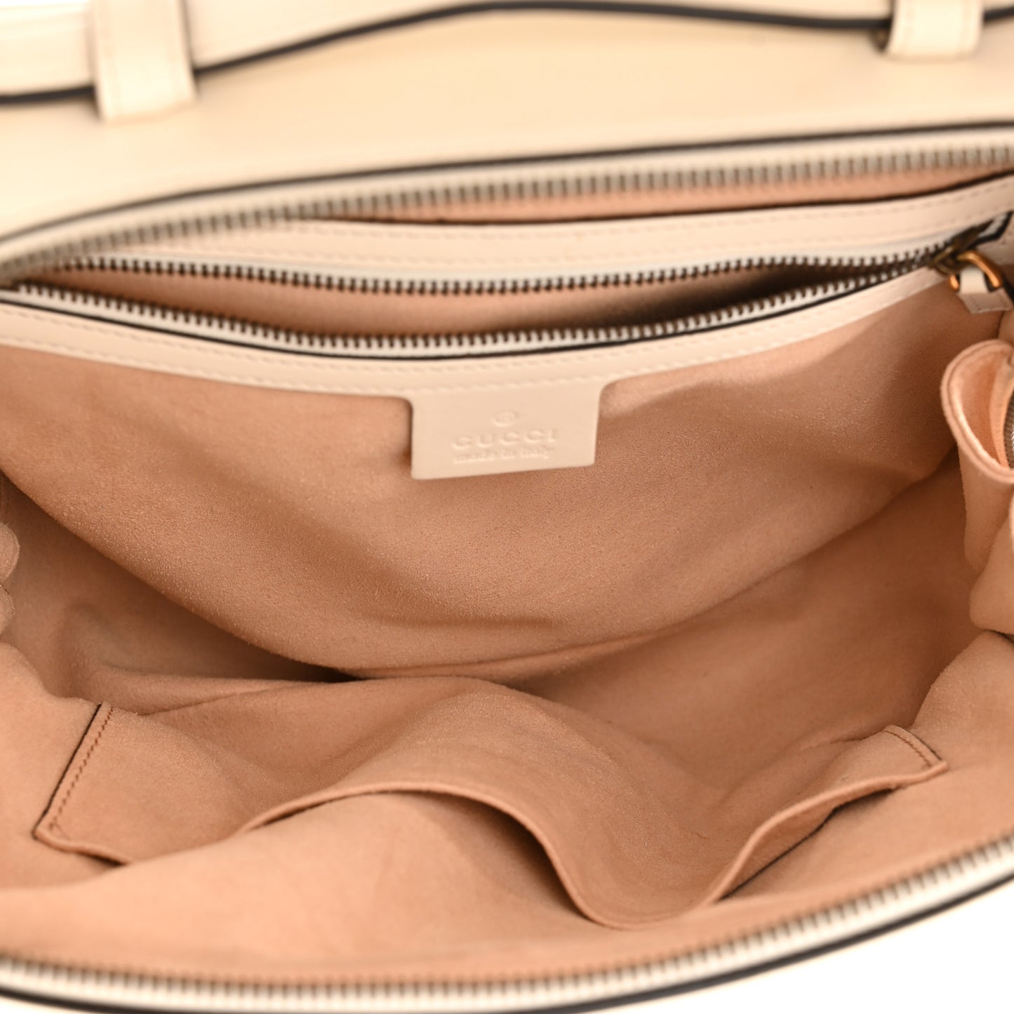 Calfskin Matelasse Sylvie Web Small GG Marmont Top Handle Shoulder Bag White