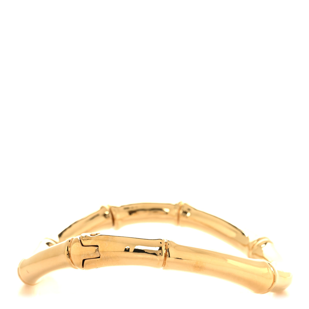 Gucci Metal Bamboo Choker Necklace Gold 3 of 5