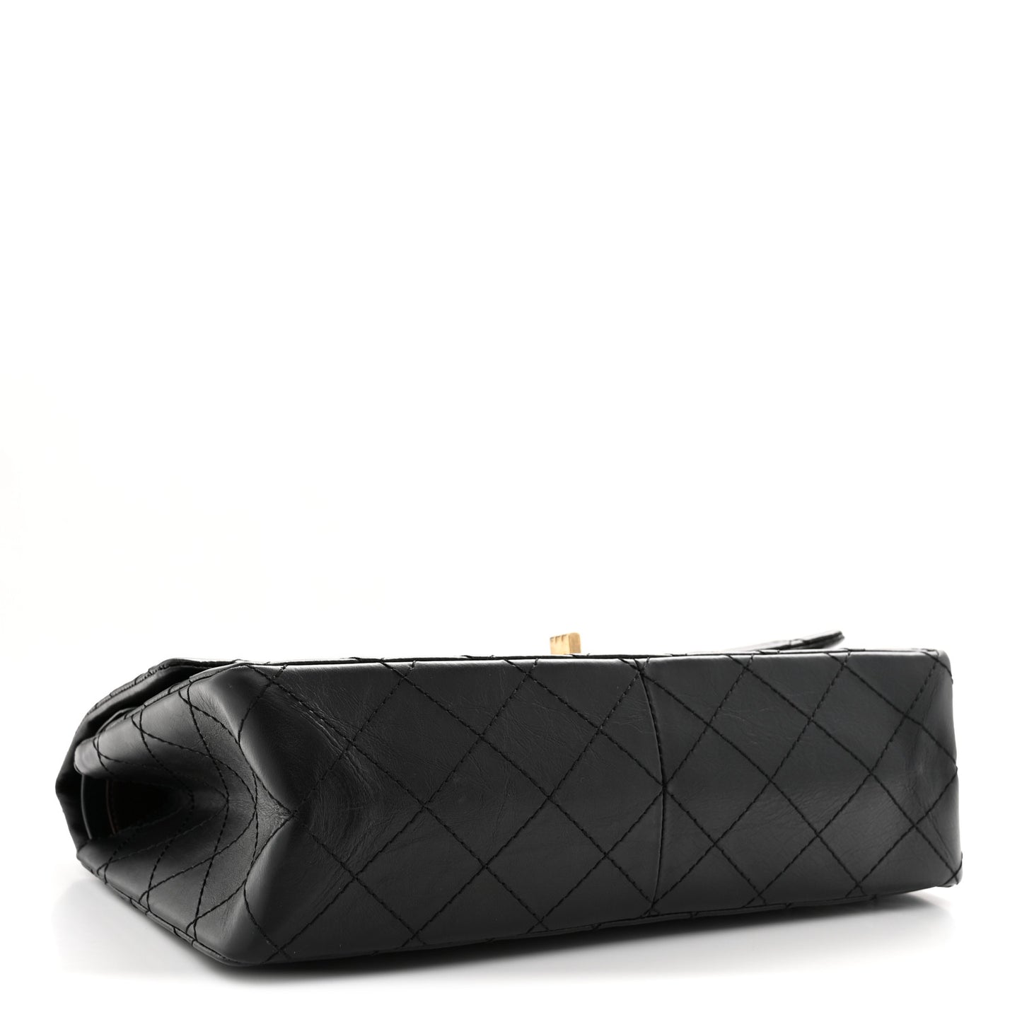 Aged Calfskin Quilted 2.55 Reissue 226 Flap Black