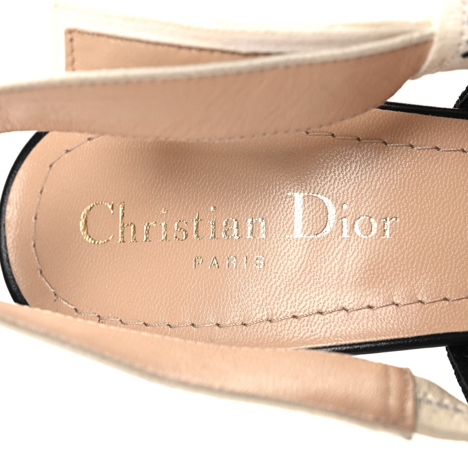 Christian Dior Technical Canvas Ribbon J'Adior Slingback 100mm Pumps 38.5 Black 9 of 9