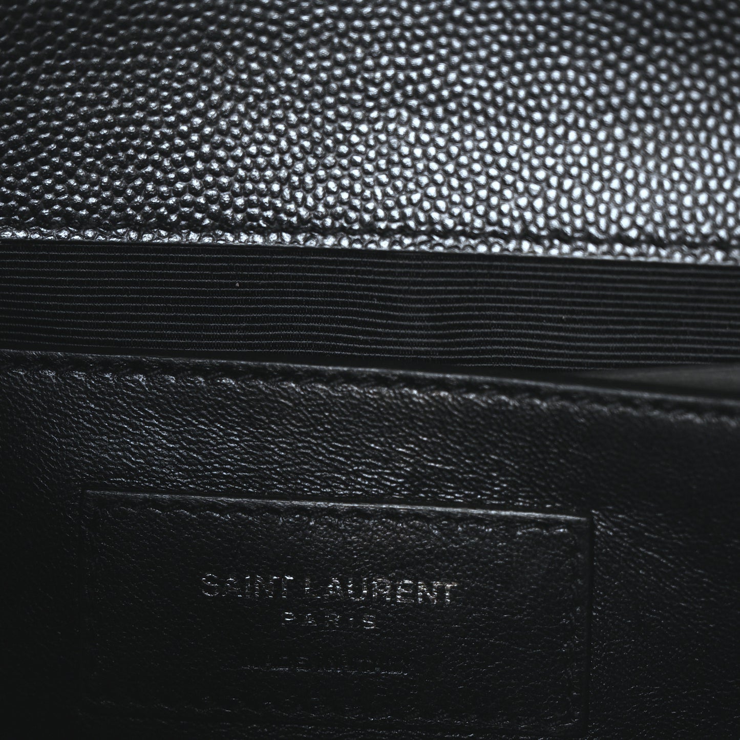 Grain De Poudre Small Monogram Monochrome Kate Satchel Black