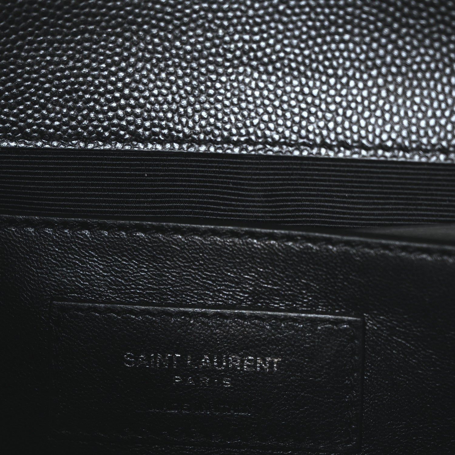 Saint Laurent Grain De Poudre Small Monogram Monochrome Kate Satchel Black 7 of 11