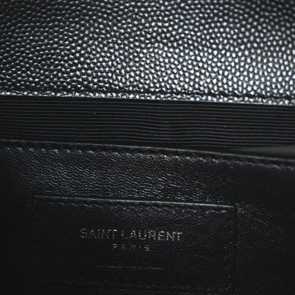 Saint Laurent Grain De Poudre Small Monogram Monochrome Kate Satchel Black 7 of 11