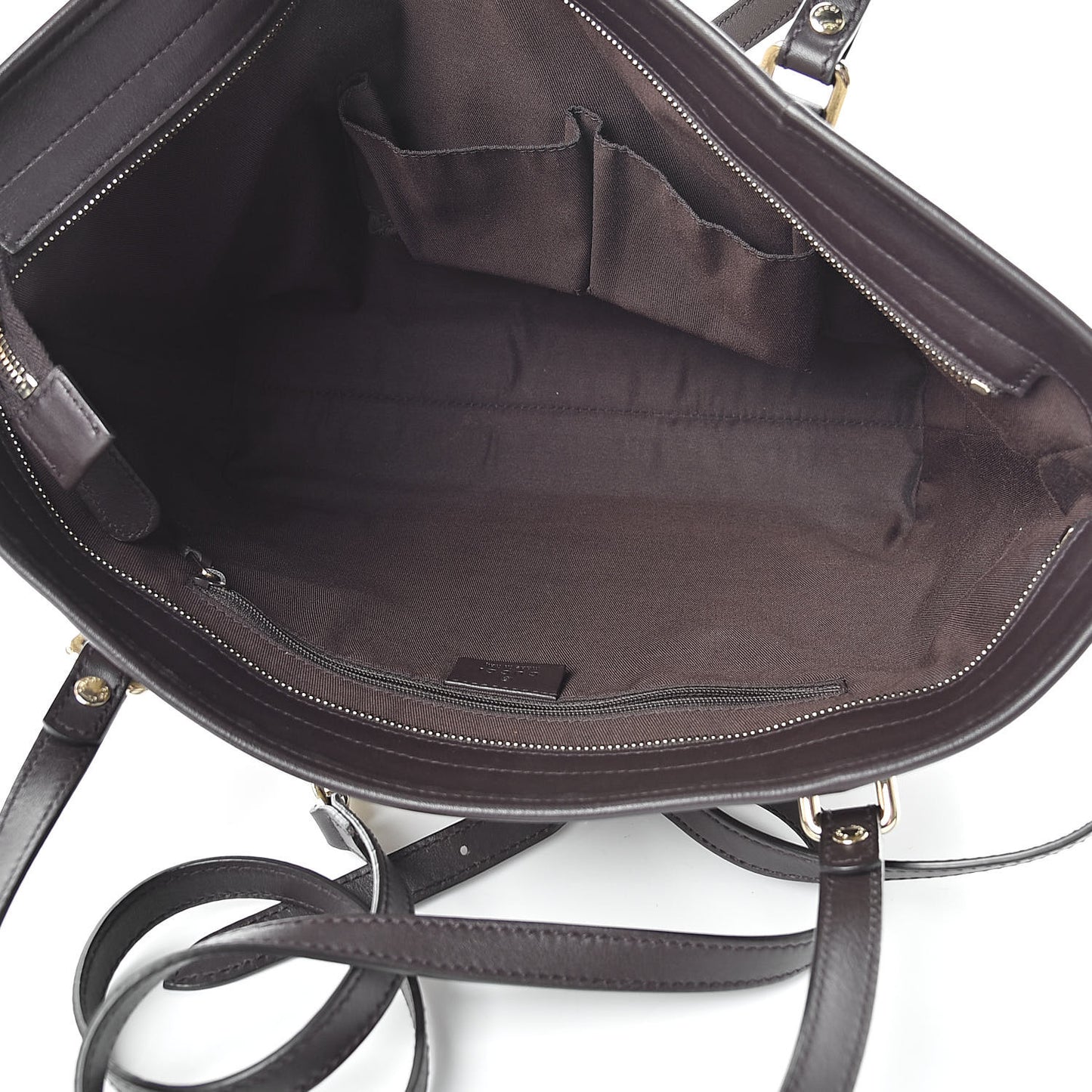 GG Supreme Monogram Medium Joy Tote Dark Brown