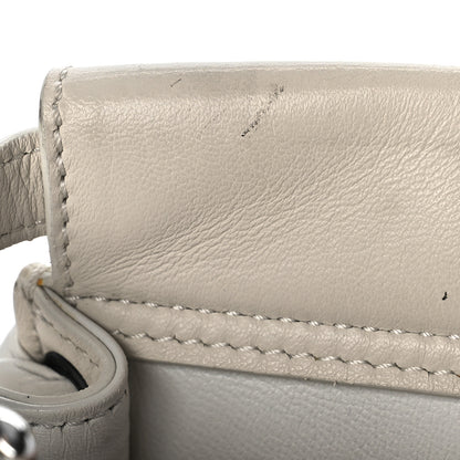 Fendi Nappa Lace Up Mini Peekaboo Iconic Satchel Bianco Carta 15 of 22