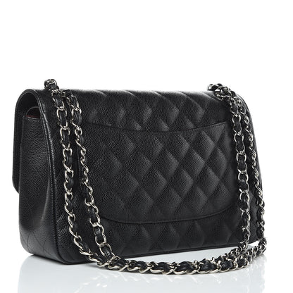 Chanel Caviar Quilted Jumbo Double Flap Black 3 of 11