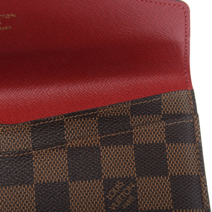 Louis Vuitton Damier Ebene Josephine Wallet Red 8 of 14