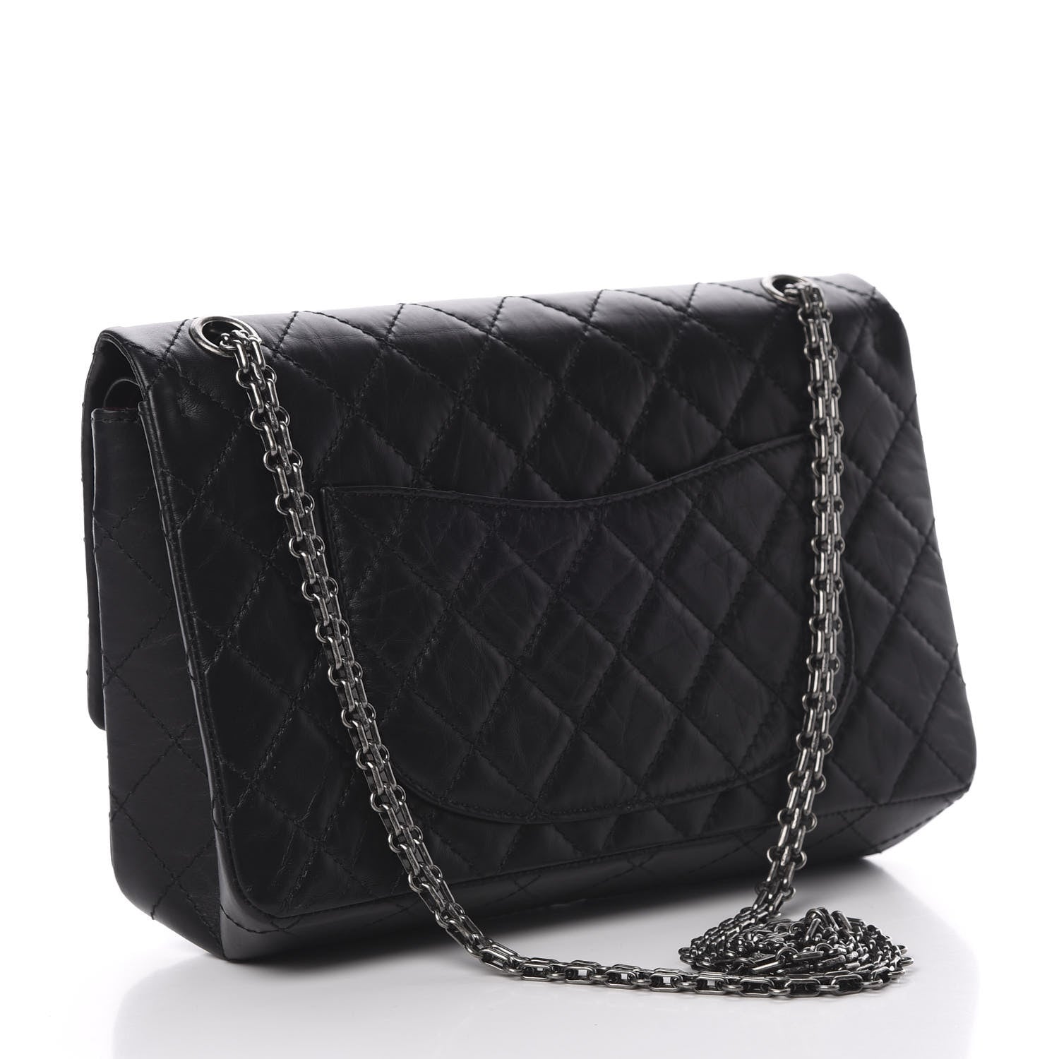 Chanel Aged Calfskin Quilted 2.55 Reissue 226 Flap Black 4 of 14