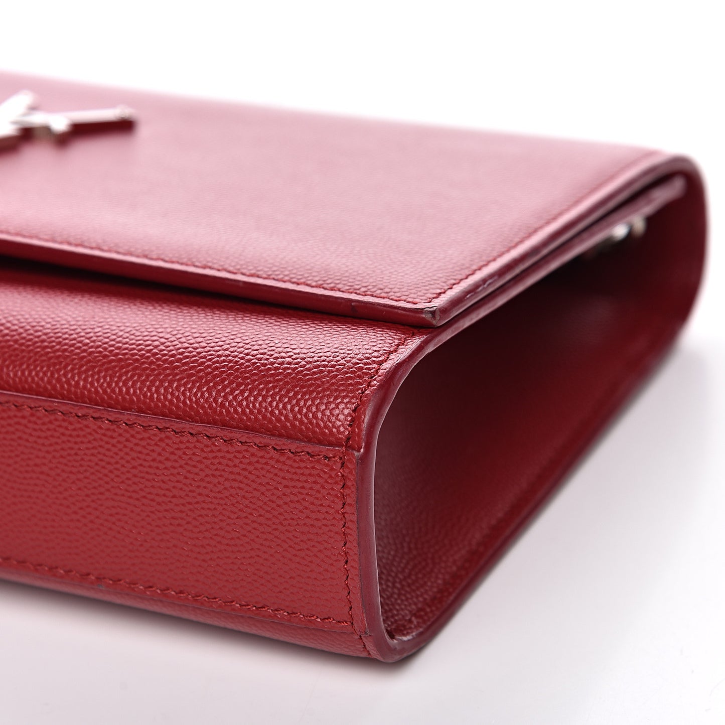 Grain De Poudre Medium Monogram Kate Satchel Red