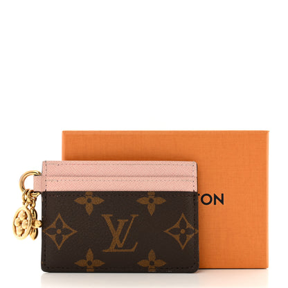 Louis Vuitton Monogram LV Charms Card Holder Rose Ballerine 9 of 9