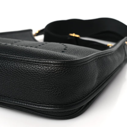 Hermes Taurillon Clemence Evelyne III PM Black 8 of 9