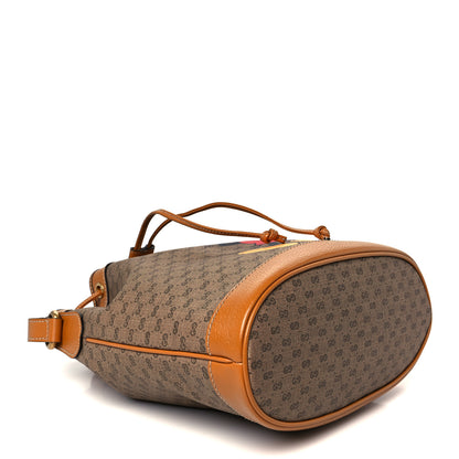 Gucci X DISNEY Mini Vintage GG Supreme Monogram Bucket Bag Beige Vintage Sun Oil 4 of 11