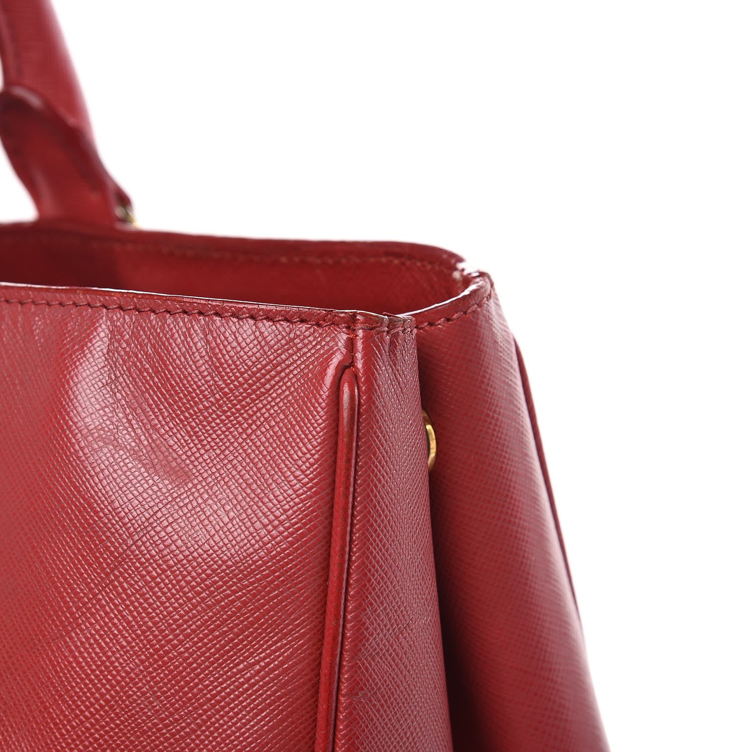Prada Saffiano Lux Large Tote Fuoco 16 of 24