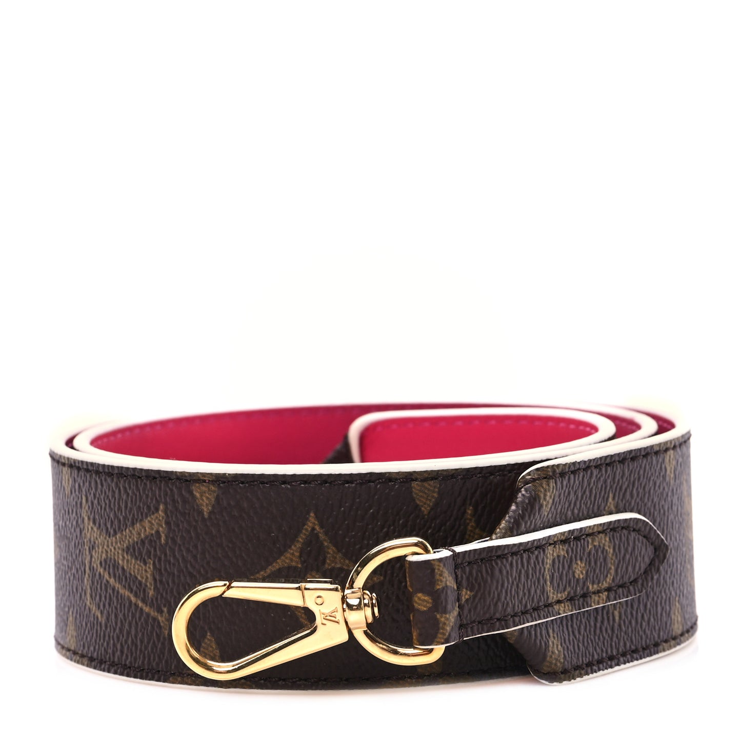 Monogram Bandouliere Shoulder Strap Hot Pink