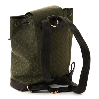 Louis Vuitton Mini Monogram Montsouris GM Backpack Kaki 3 of 9