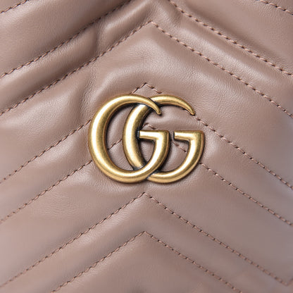 Gucci Calfskin Matelasse Mini GG Marmont 2.0 Bucket Bag Porcelain Rose 8 of 11