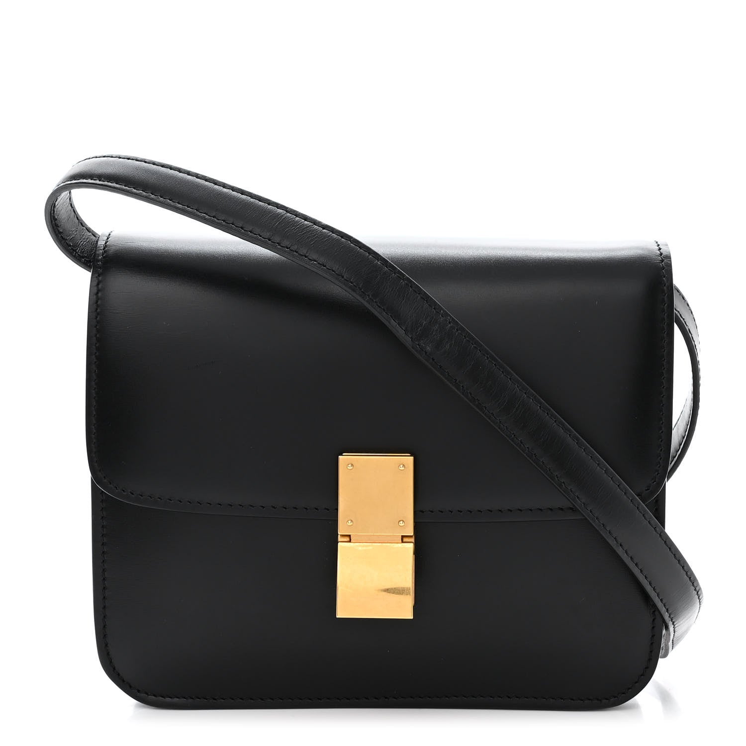 Celine Box Calfskin Teen Classic Box Flap Bag Black 1 of 12