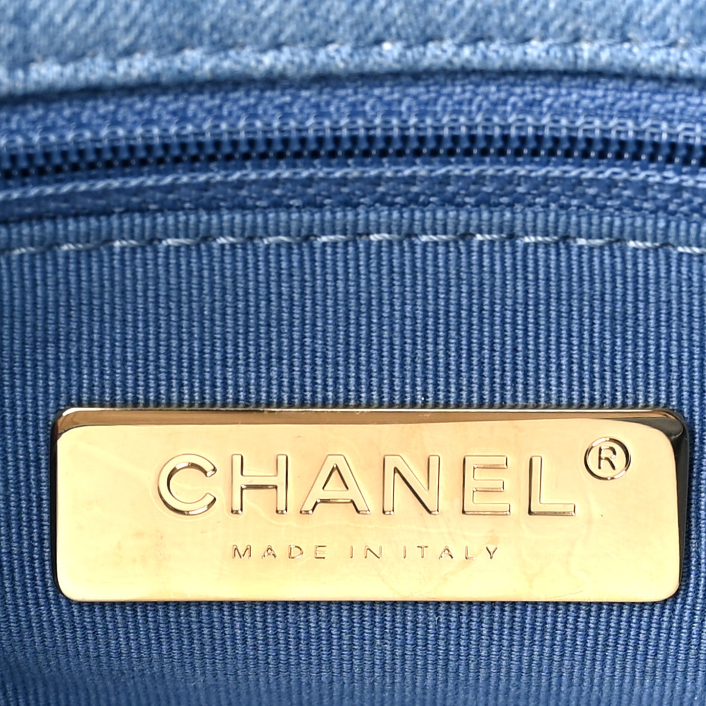 Denim Quilted Medium Chanel 19 Flap Blue