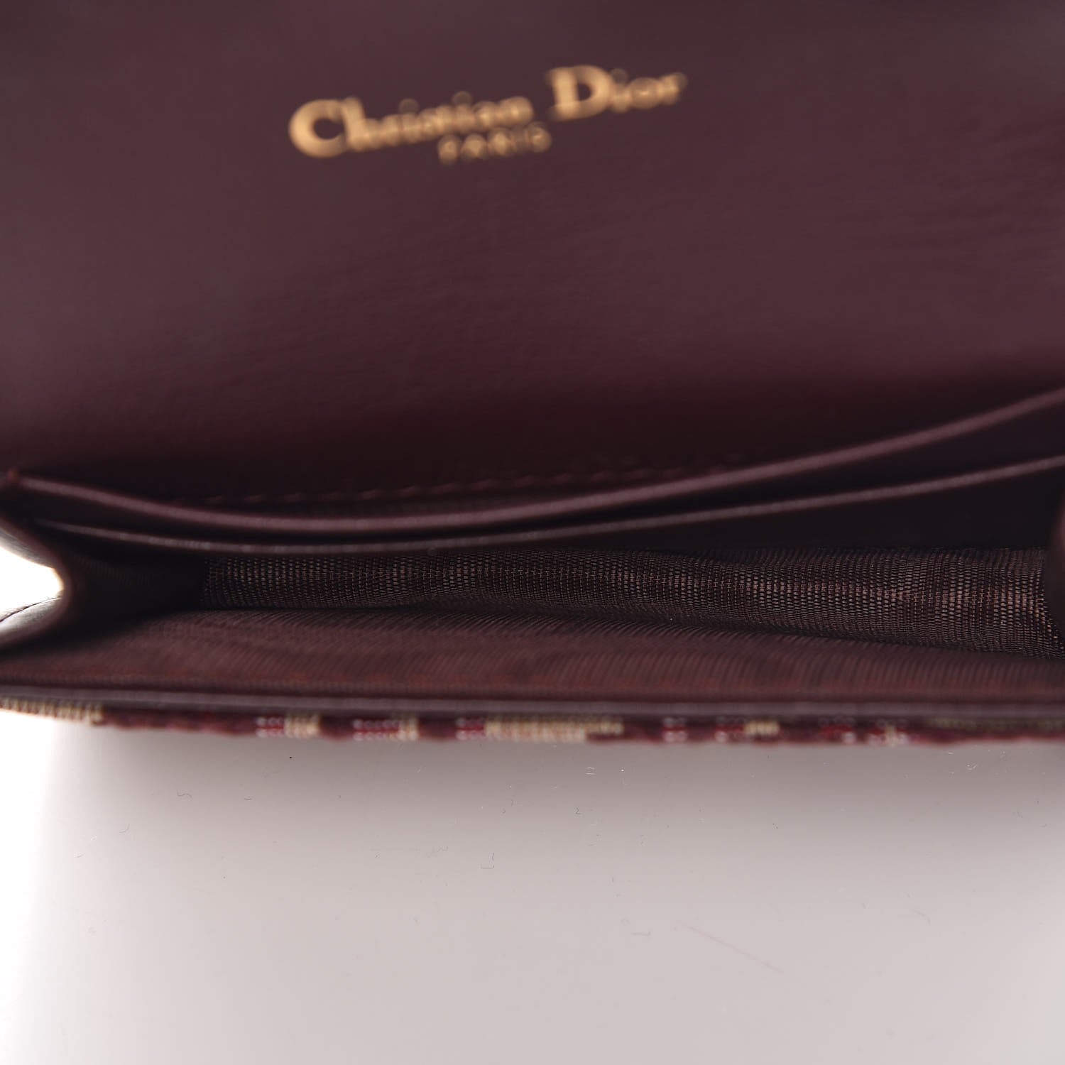 Christian Dior Oblique Saddle Card Holder Bordeaux 5 of 7
