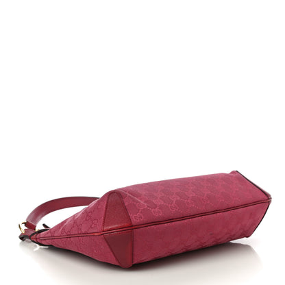 Gucci Monogram Horsebit Hobo Fuschia 3 of 12
