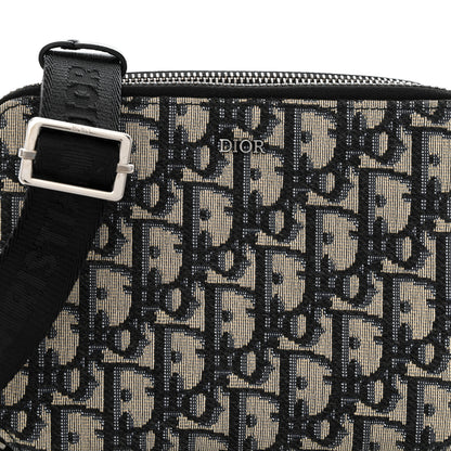 Christian Dior Oblique Pouch Navy Blue 8 of 11
