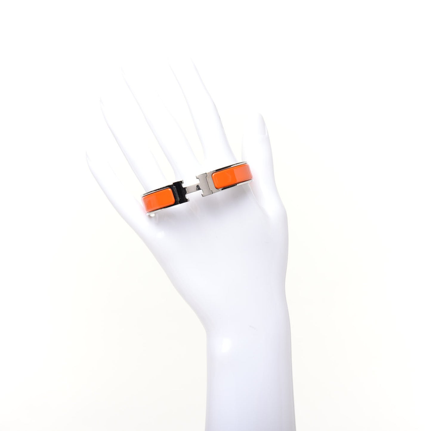 Enamel Narrow Clic Clac H Bracelet GM Orange