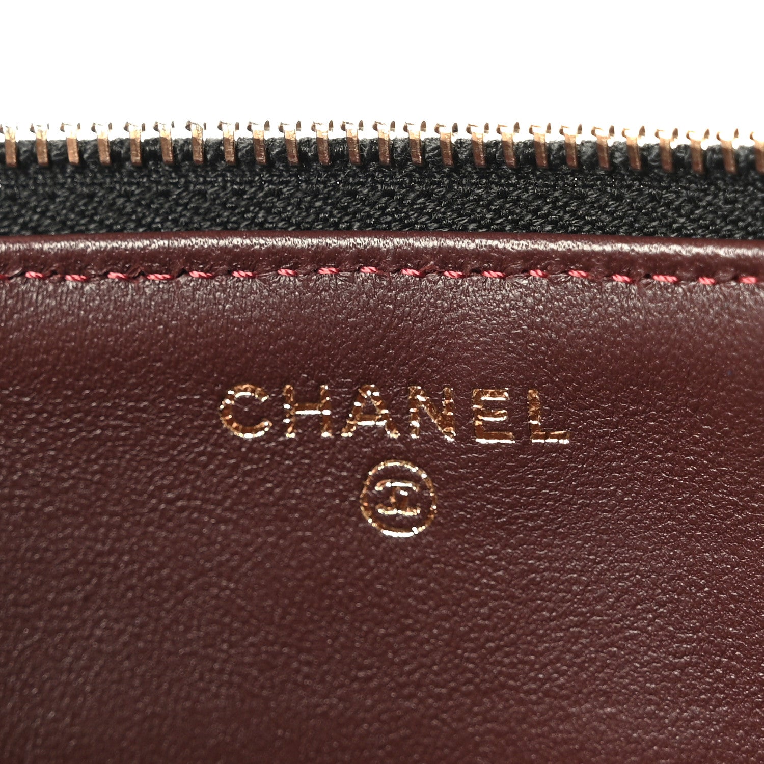 Chanel Lambskin Quilted Large Zipped Clutch Black 9 of 12